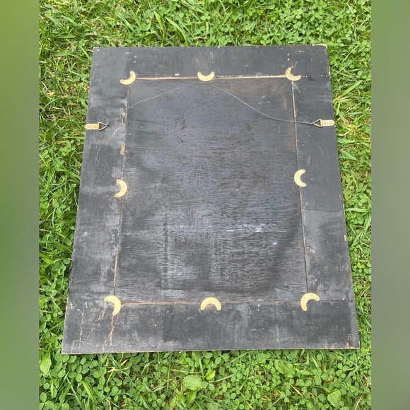 Hand Painted delicate flowers Vintage‎ Mirror gold and earthy tones cottagecore - Picture 8 of 14